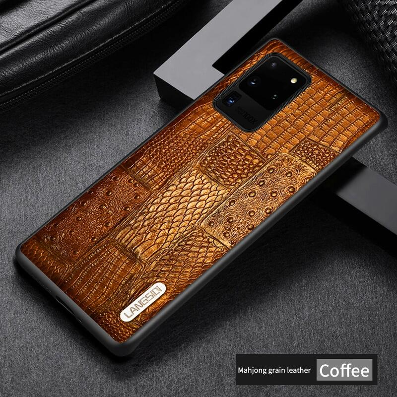 Retro Genuine Leather Cover Case For Samsung Galaxy S23 Ultra S22 S21 Ultra S20 FE S8 S9 S10 S21 Plus A52 A72 A50 A71 A51 Note 20 10 9 M31 M51