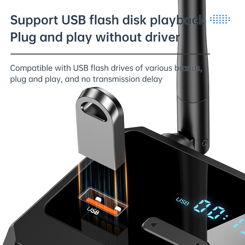 New Bluetooth 5.3 thiết bị thu nhận âm thanh không dây hỗ trợ U-đĩa Đầu chuyển âm thanh với AUX 3.5 mét RCA quang jack cho TV trên xe Loa PC