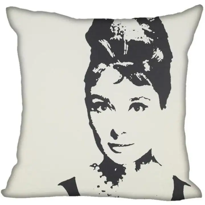 Audrey Hepburn Pillow Case For Home Decorative Pillows Cover