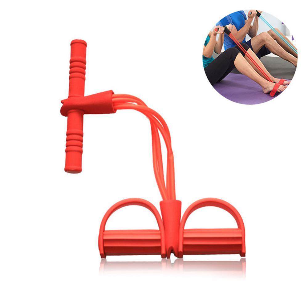 Kobwa Sit Up Exercise Bands Equipment Lastic Pull Rope Tension Foot Pedal Abdomen Leg Exerciser Bodybuilding Expander For Situps Yoga Stretching - 