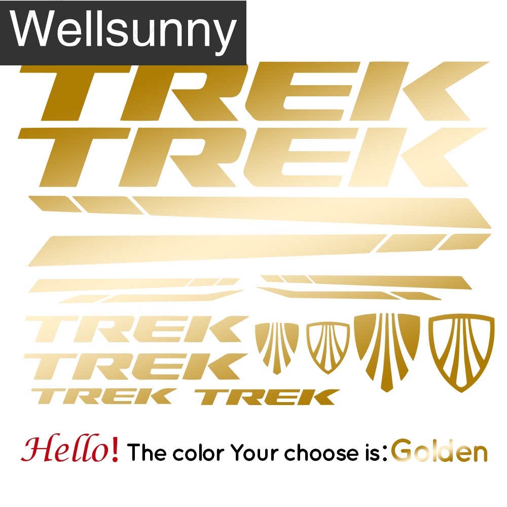 TREK Sticker Decal for Mountain Bike/Road Bike Carbon Fiber Vinyl Stickers Bicycle Frame TREK Cycling Decals