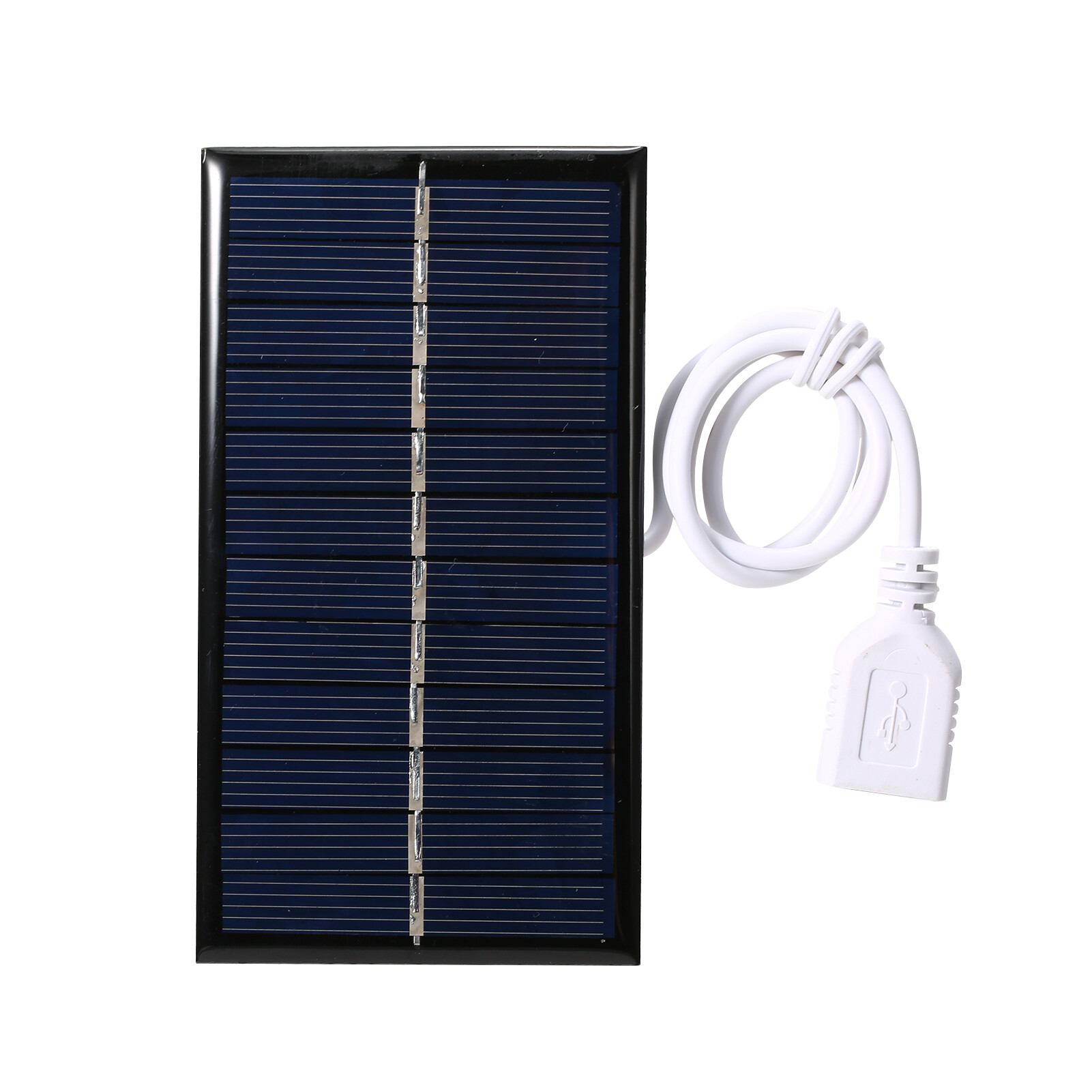 1W 6V Small Solar Panel with USB DIY Polysilicon Silicon Solar Cell Waterproof Camping Portable Power Solar Panel for Power Bank Mobile Phone