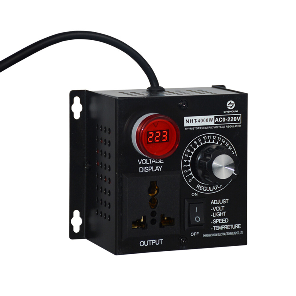 【Ready Stock】Original Aideepen AC110-220V 4000W Portable Voltage Regulator Temperature Speed Compact Variable Voltage Controller