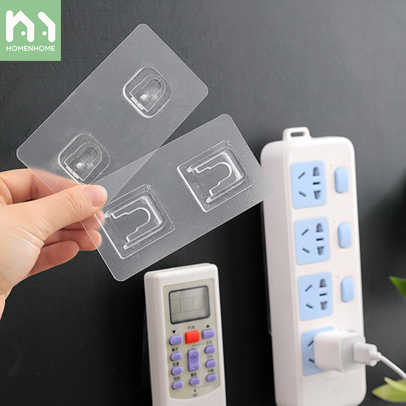 Homenhome Phụ Kiện Dán Kệ Móc Sửa Chữa Dán Phụ Trợ Dính Chắc Patch Giá Lưu Trữ Dán Cố Định Treo Tường Móc Không Ghép Nối