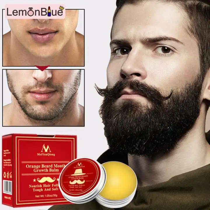 Lemonblue Men Beard Moustache Growth Balm Moisturizing Smoothing