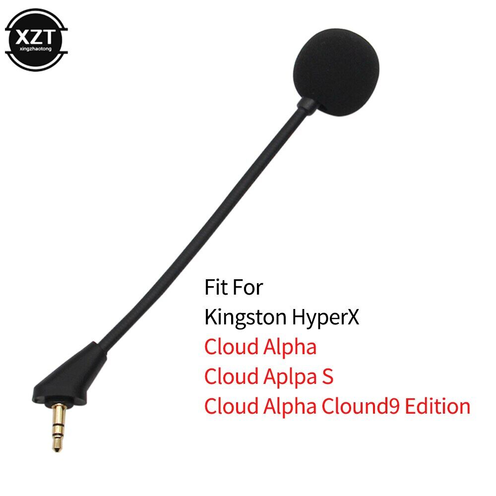 Replacement Game Mic 3.5mm Microphone for HyperX Cloud 2 II X Core Pro Silver Cloudx Alpha S Cloud9 9 C9 Gaming Headset