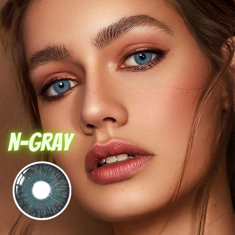 New York Series Color Contact Lenses Eye Blue Sky Contact Lenses Color Contact Lens for Eyes (2Pcs/Pair)