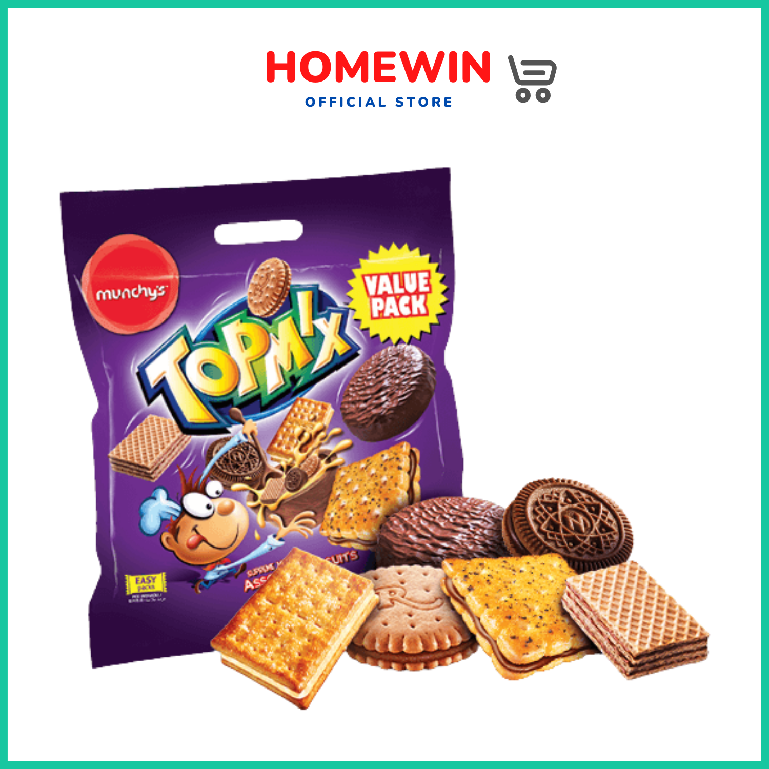 Munchy's Topmix Assorted Biscuit Value Pack (500g) | Lazada