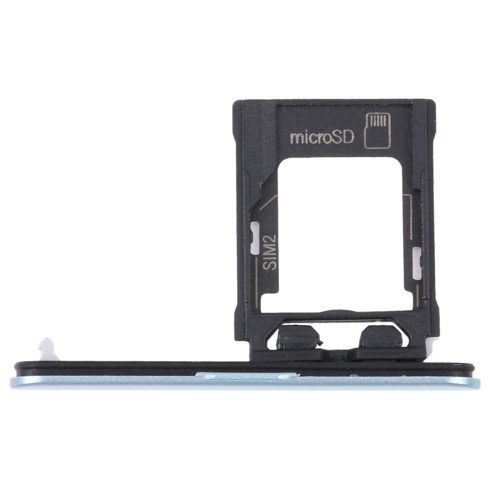 For Sony Xperia XZ1 Compact Original SIM Card Tray + Micro SD Card Tray (Black)