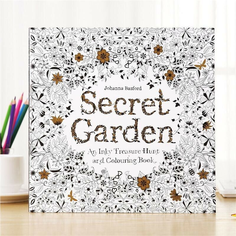 96 pages Colouring Book - Secret Garden Big size - 25x25cm Malaysia