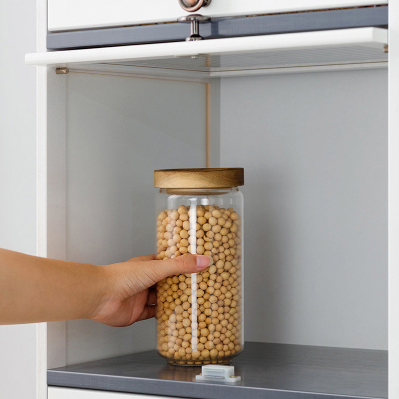 Kitchen shelves, storage cabinets, crack cabinets, storage cabinets, floor-to-ceiling multi-layered narrow gap cupboards, pots and pans, refrigerators, plates