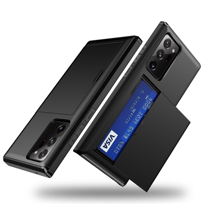 LUOWAN Mobile Phone Cover For Samsung Galaxy Note 20 Ultra/Note 20/Note 10/Note 8 Case Sliding Phone Cover 2-in-1 Anti-fall Phone Protective Cover Could Hold Cards