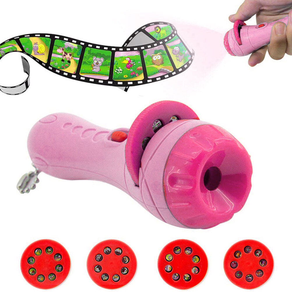 Ouken Kids Story Đèn Pin Trượt Máy Chiếu Đồ Chơi Máy Chiếu Trượt Bé Ngủ Câu Chuyện Đồ Chơi Giáo Dục Mầm Non Trẻ Em Ngày Lễ Sinh Nhật Quà Tặng