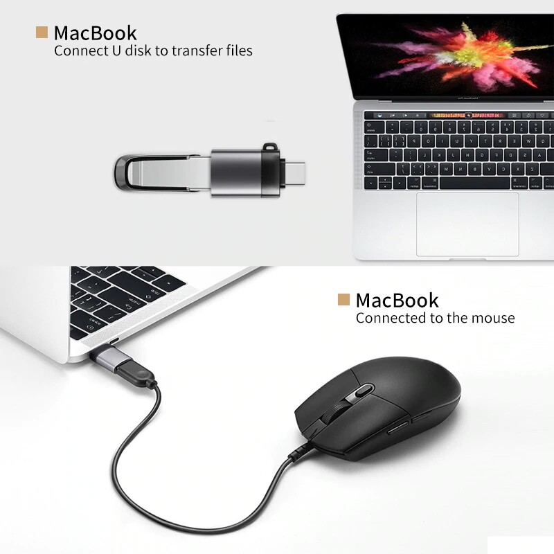 JDB USB C อะแดปเตอร์ OTG Fast USB 3.0 To ประเภท C Adapter สำหรับ ...