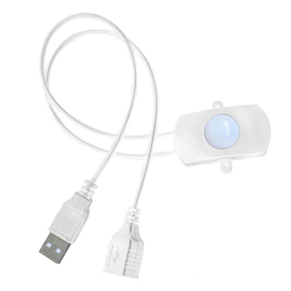 【Free Vận Chuyển + Đèn Flash Deal】 5 Chiếc PIR Cảm Biến Chuyển Động Hồng Ngoại Báo Đèn LED USB Dải Công Tắc Hành Lang Tủ Quần Áo DC5-24V