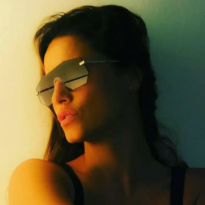 rimless oversized glasses