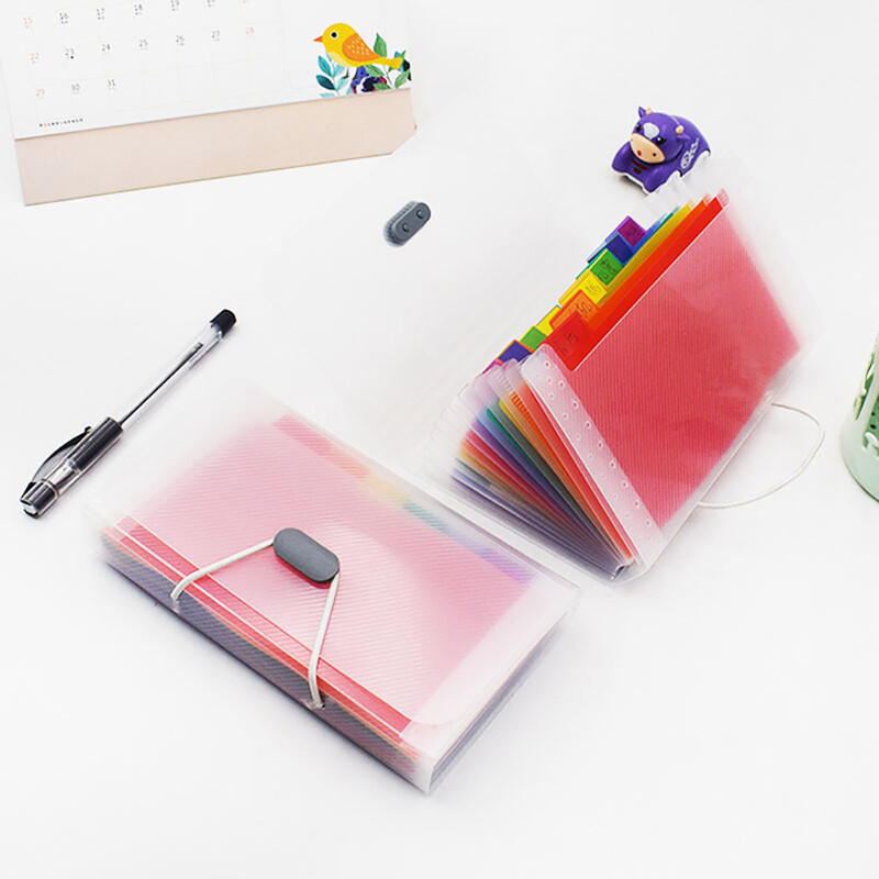 Pnate A6 13 cells Portable File Folder Extension Wallet Bill Receipt File Organizer