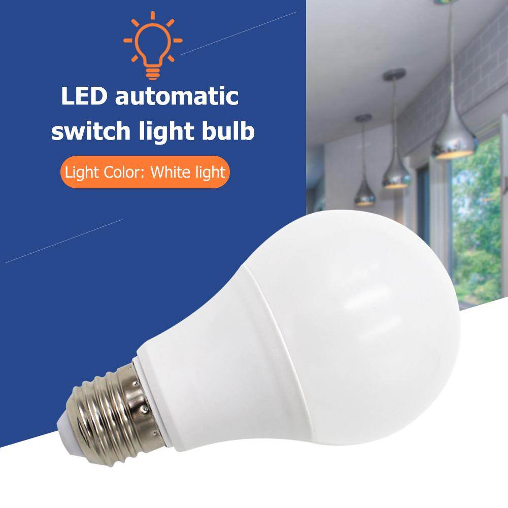 Sound+Light Sensor Control E27 LED Lamp Automatic Smart Sensor Bulb Light