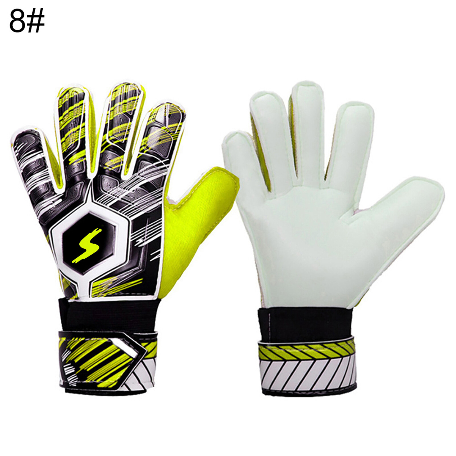 （Ready Stock）Adult Kids Football Soccer Goalkeeper Goalie Full Finger Hand Protection Gloves