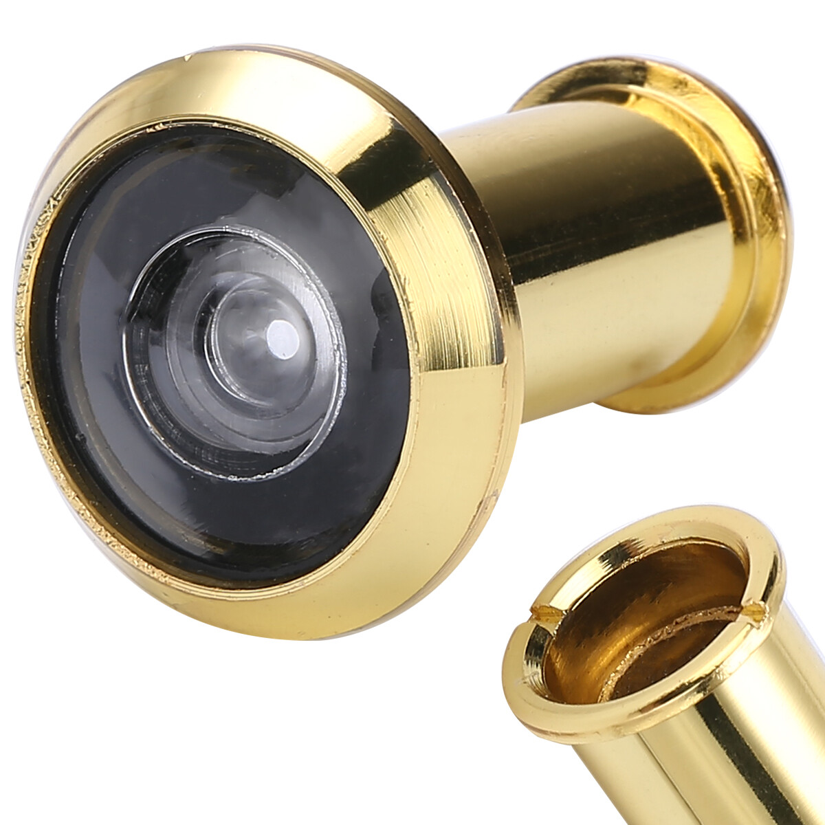 BOKALI 1PCS Adjustable 180 Degree Wide Angle Door Viewer Brass Scope Peephole Home Security