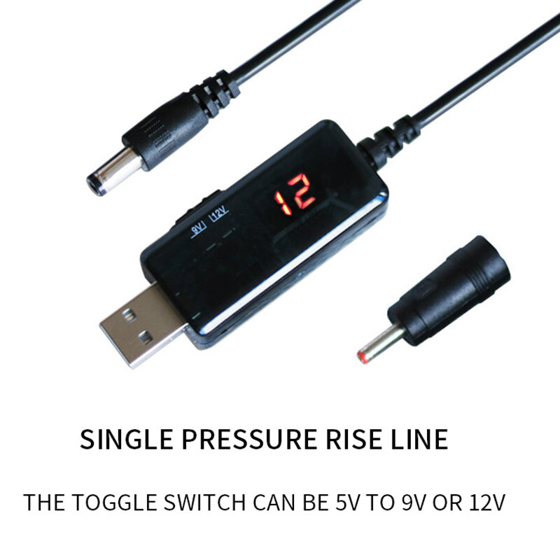 USB Boost Converter DC 5V to 9V 12V USB Step-up Converter Cable + 3.5x1.35mm Connecter For Power Supply Power Converter Charger