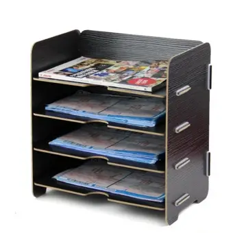Dzoffice All In One Wood Desktop Office Supplies Organizer Wood Desktop Office Supplies Organizer