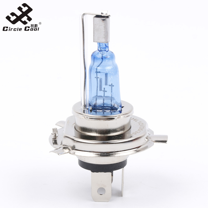 Circle cool h4 35w xenon hid headlight halogen light bulb lamp white 6000k car motorcycle