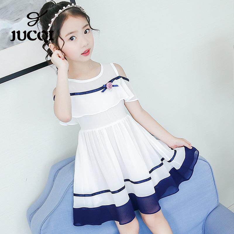 Giá bán Jucqi Trẻ Em Mới Của Voan Bé Gái Sinh Viên Mùa Hè Váy Công Chúa