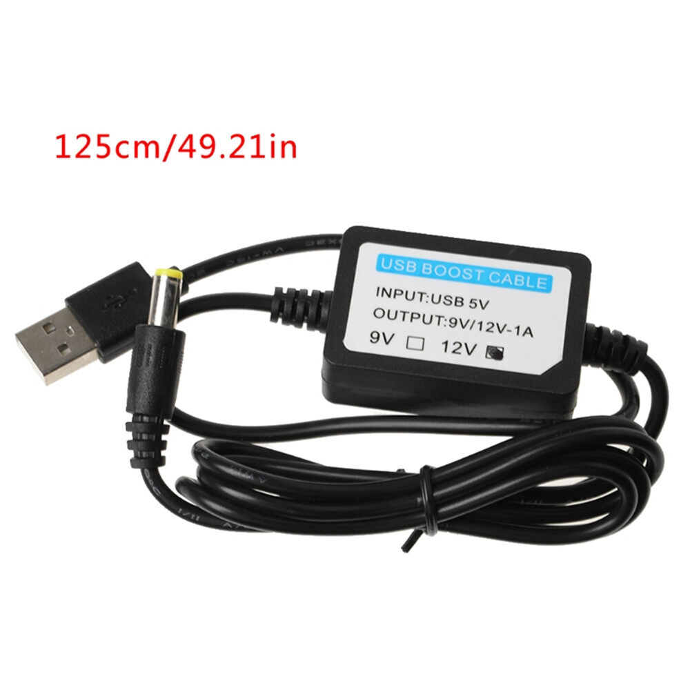 1 * Mô-đun Dây Nguồn Thực Tế 1.3 Mét 1A USB Boost Line DC 5V Đến 12V Bước Lên Mô-đun Chuyển Đổi Cáp Tăng Cường