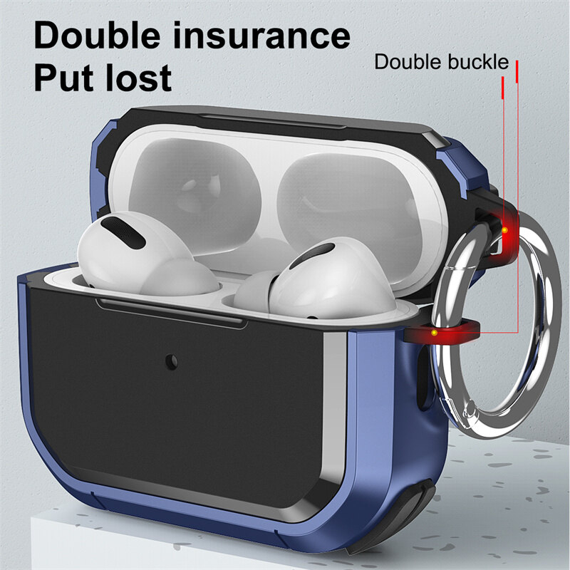 Chất Lượng Cao Bốn Góc Chống-Mùa Thu bluetooth không dây Tai Nghe Bảo Vệ Trường Hợp Cho Apple Airpod 3 Silicon + Cứng PC Chống Sốc Bìa Cho Airpods Pro 2 1 hộp sạc Phụ Kiện