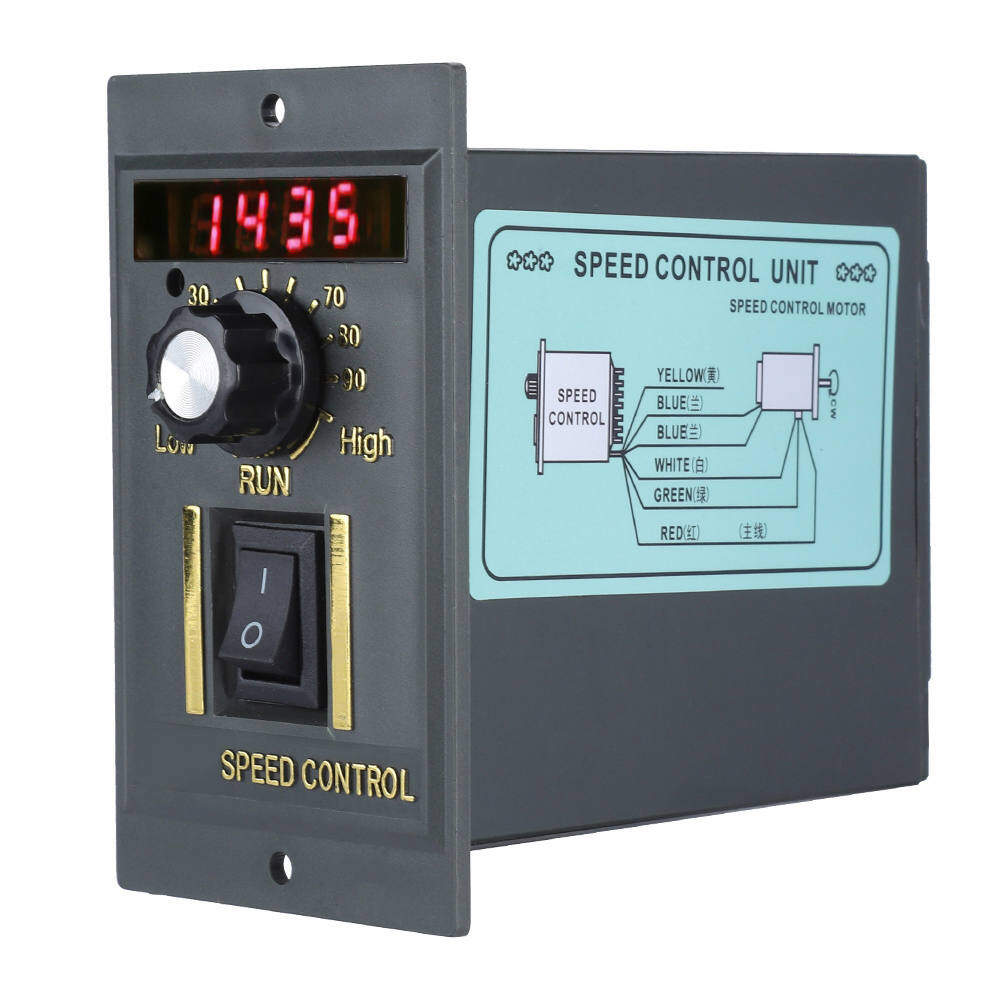 AC 220V 50Hz 15-400W Digital Adjustable Stepless Motor Motor Speed Controller Speed Controller 0-1450rpm