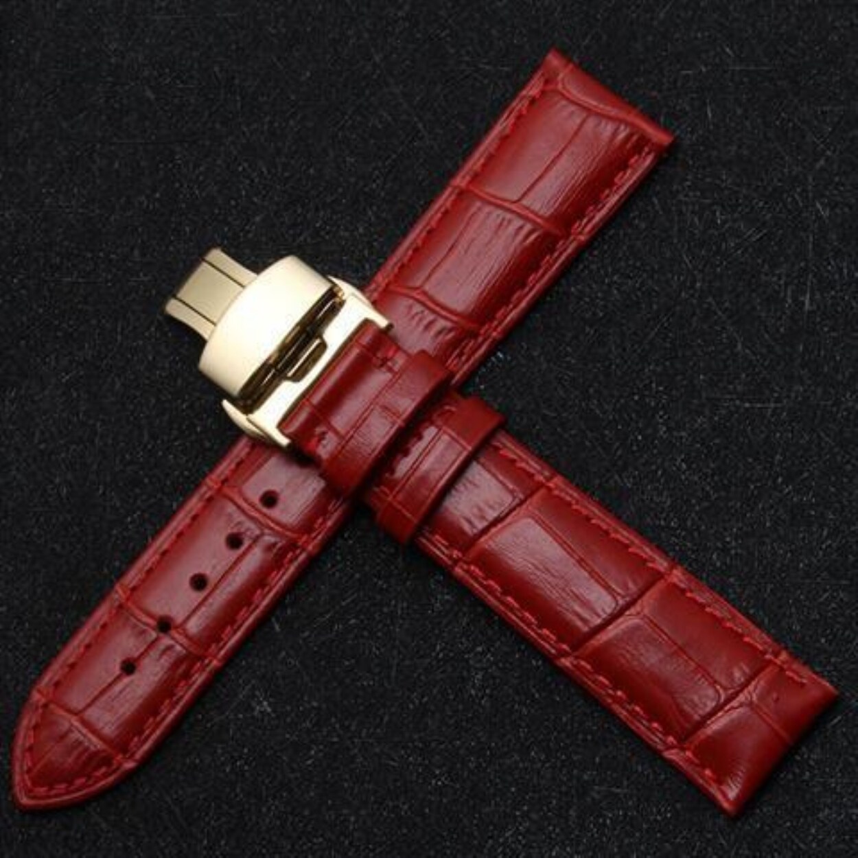 Original 5010 female casio watch white blue purple leather bracelet with  red hook 14 and 18 of 20 mm | Lazada PH