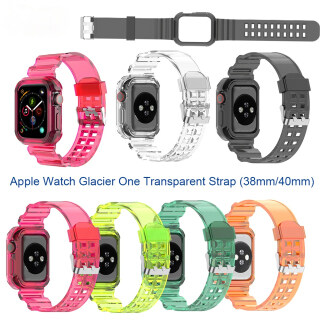 Dây Đeo Silicon Trong Suốt Mới Cho Apple Watch Series 8 7 Se 6 5 4 3 2 Dây thumbnail