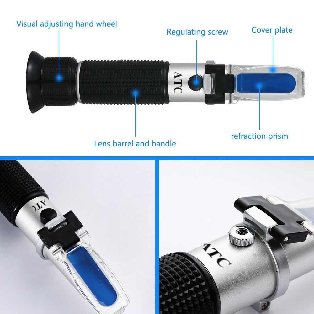 Khúc Xạ Kế RCYAGO 1-10% Brix Khúc Xạ Kế Đo Nồng Độ Đường Khúc Xạ Kế Đo Đường Abbe