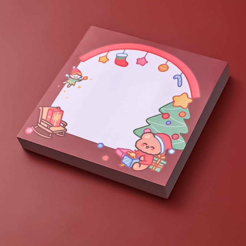 50Sheets Cute Christmas Cartoon Sticky Notes Memo Pads