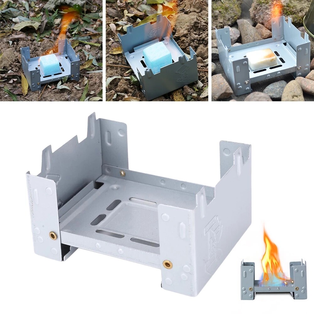 Thick Outdoor Camping Hexamine Stove and 8 Hexamine Solid Fuel Tablets Mini  Stove Camping Stove Pocket Stove | Lazada Singapore