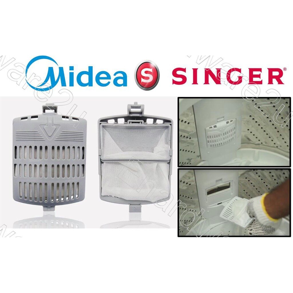 Washing Machine Lint Filter Bag For Midea Singer (LFBMD11089) Lazada