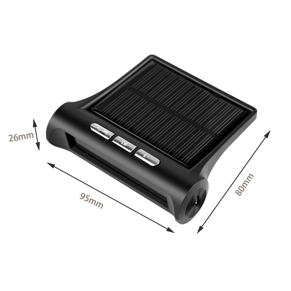 Car Digital Solar Clock Dashboard With Lcd Time Date In-Car Temperature Display For Outdoor Personal Car Part Decoration
