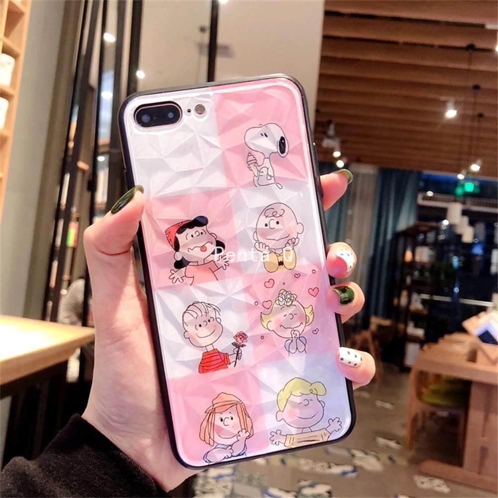Penta Q Gadis Merah Muda Pola Berlian-PC Case untuk OPPO A59/A83/A3/A5 (A3S) /A7X (F9)/K1 (R15X)/A7