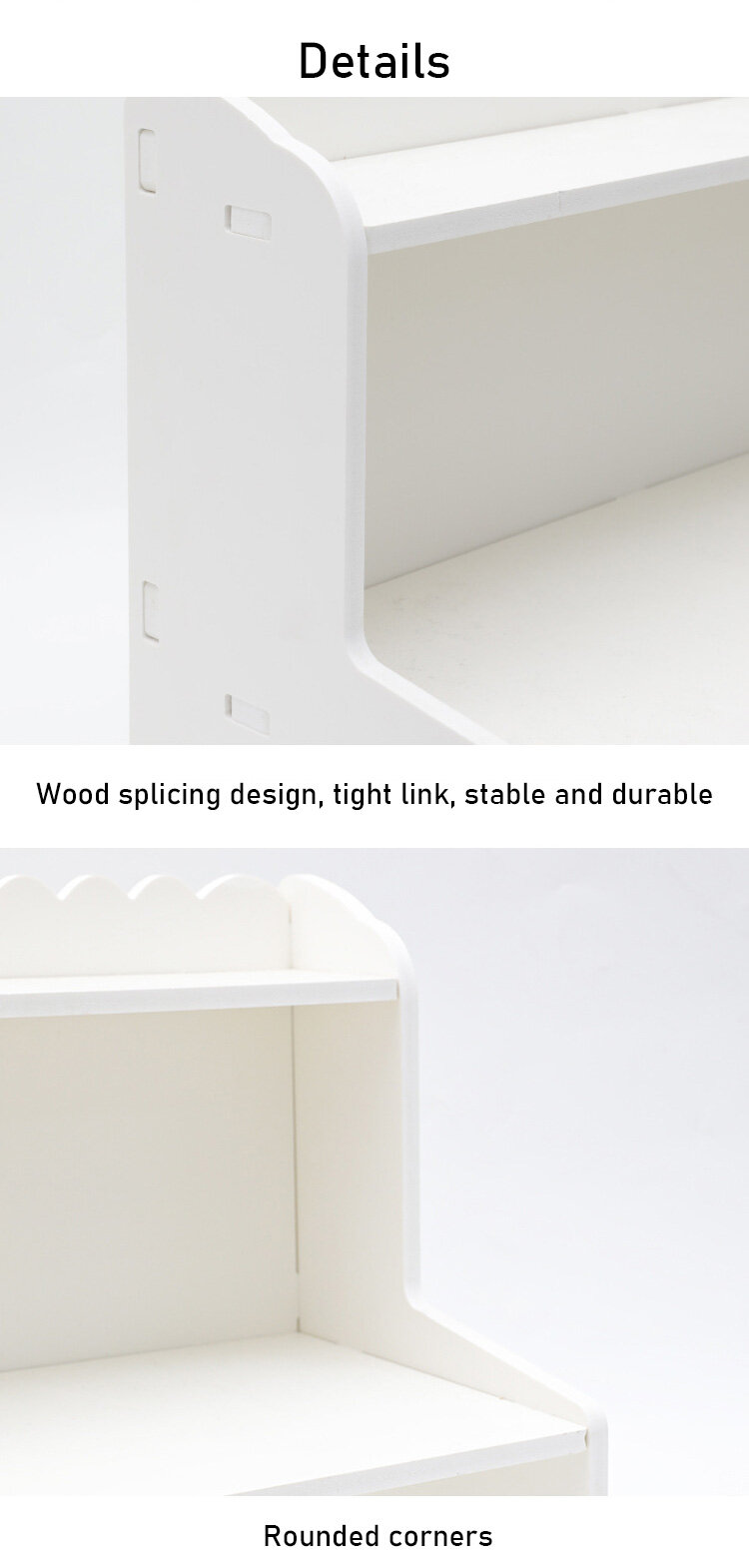 LEBI kệ đựng đồ kệ gỗ kệ decor bàn học Giá Để Bàn Kệ Đựng Đồ Màu Trắng Hai Tầng Bằng Gỗ Giá Đựng Mỹ Phẩm Giá Đựng Đồ Để Bàn Học Sinh