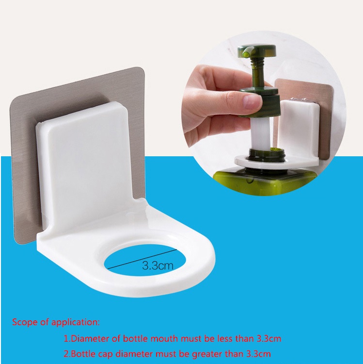 2 Cái Giá Treo Tường Giá Đựng Chai Dầu Gội Đầu Móc Treo Dầu Gội Dính Ma Thuật Gắn Tường Chai Xà Phòng Tắm Tay Giá Treo, Móc Treo Phòng Tắm Phụ Kiện