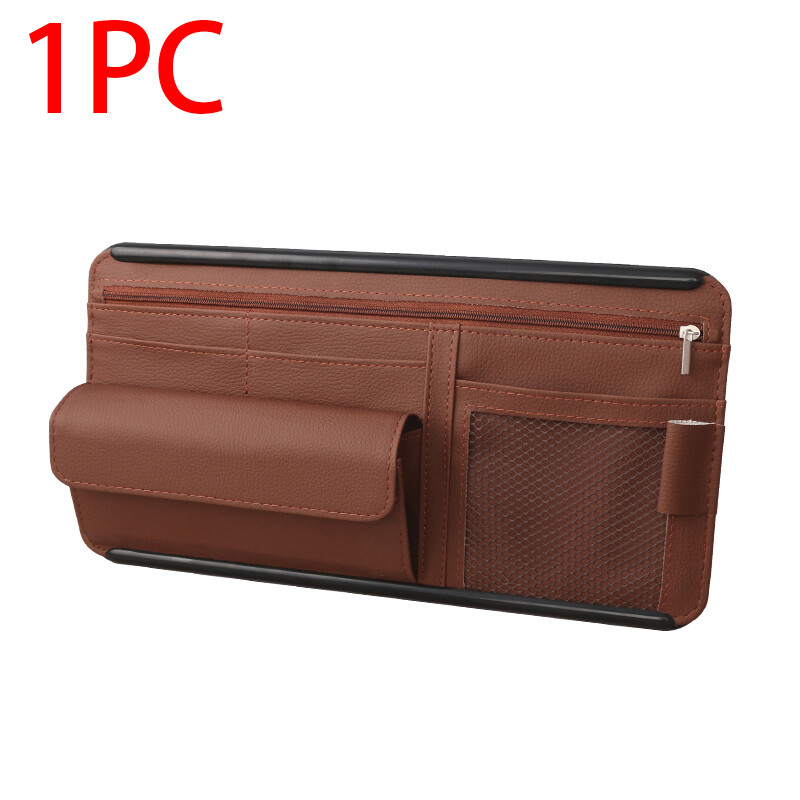Auto Organizer Xe Sun Visor Lưu Trữ Túi Kính Hộp