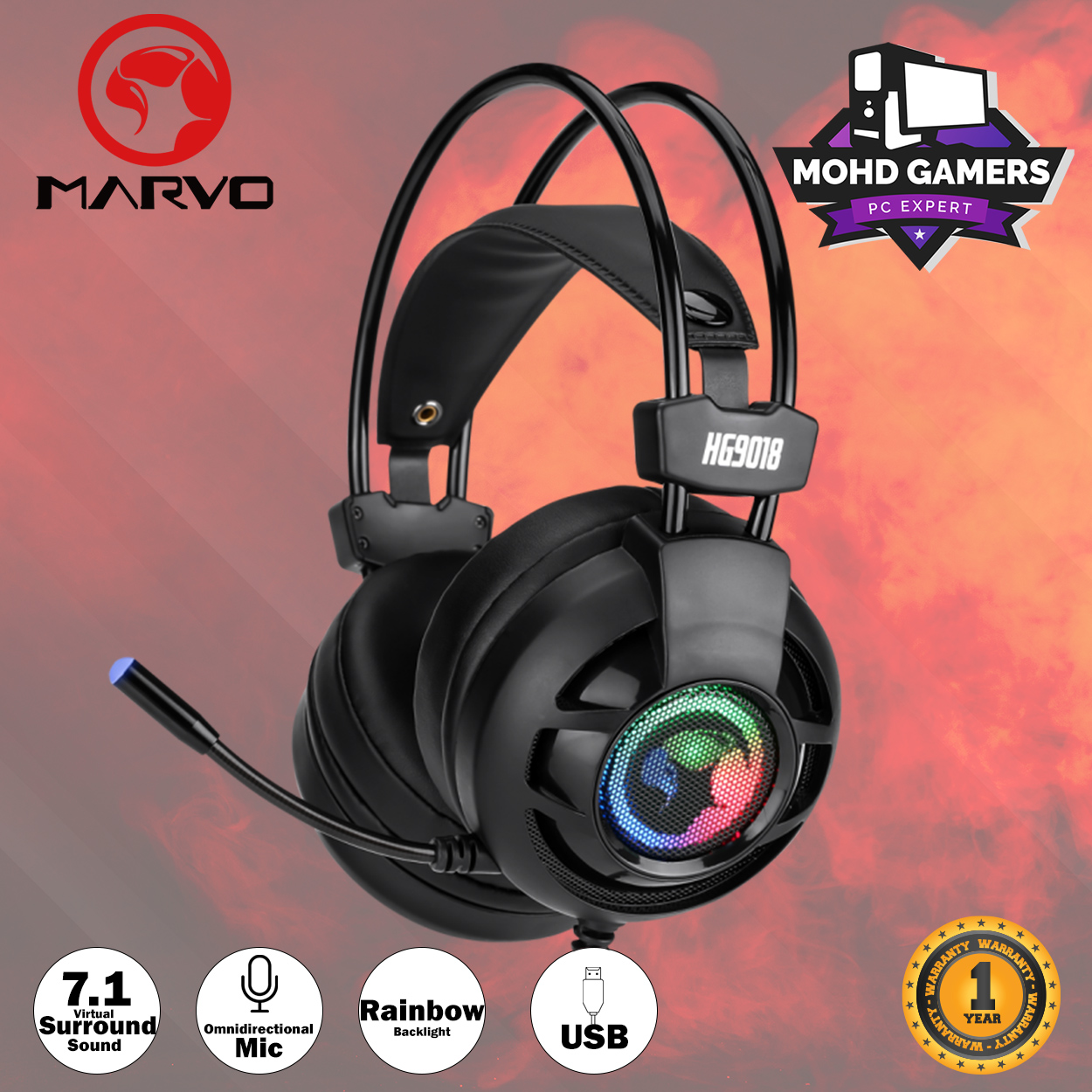 MARVO SCORPION HG9018 7.1 SURROUND 