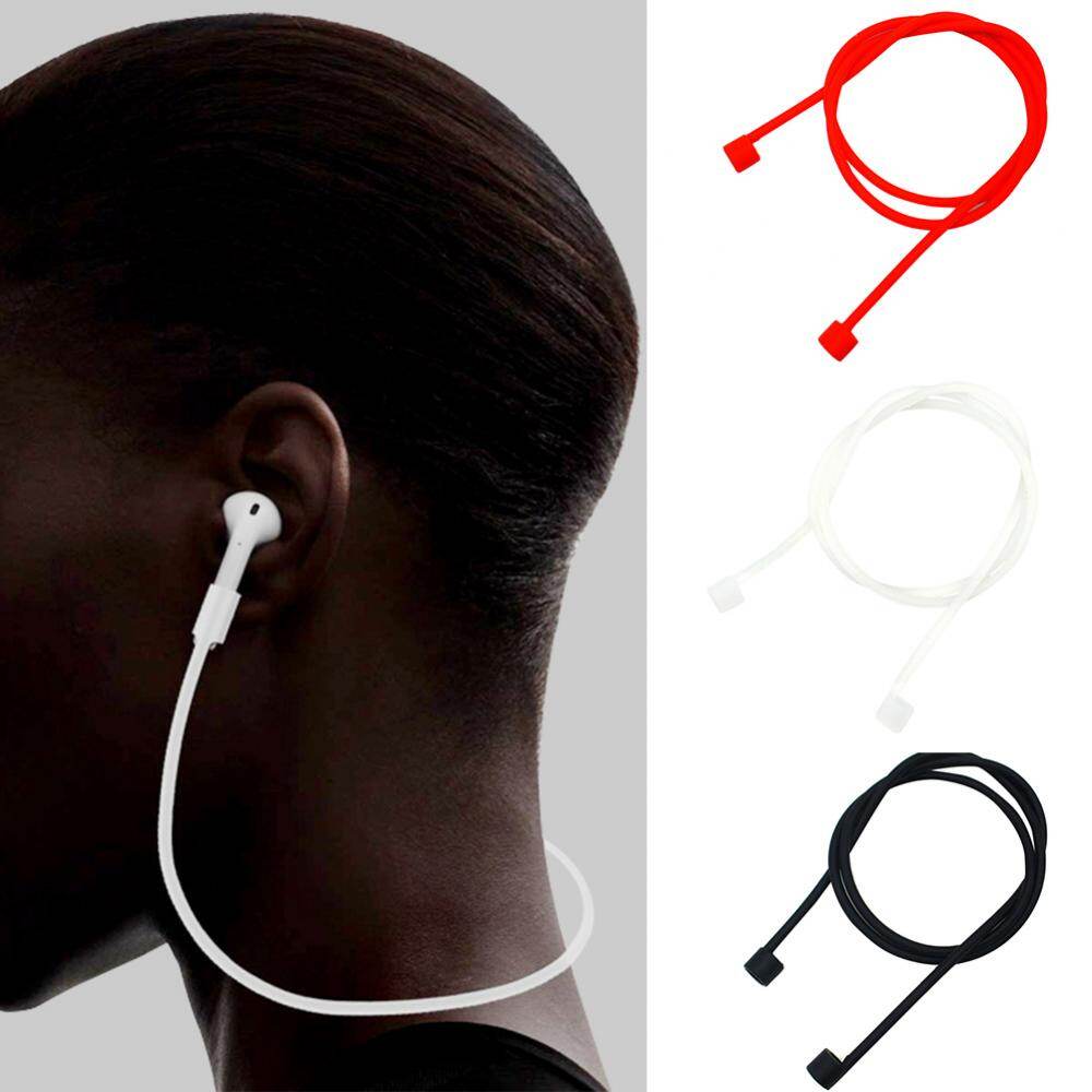 Multifunctional Portable Durable Elastic Bluetooth Headset Silicone Lanyard Earhook Compatible with Iphone AirPods Headset Anti-lost Hanging Rope