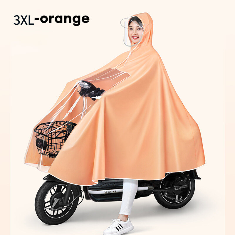 JJT motorcycle raincoat raincoat set raincoat set, raincoat set, one piece raincoat, thick raincoat, raincoat set, EVA raincoat, adult, zipper, gloves, men's and women's raincoat, outdoor fashion poncho