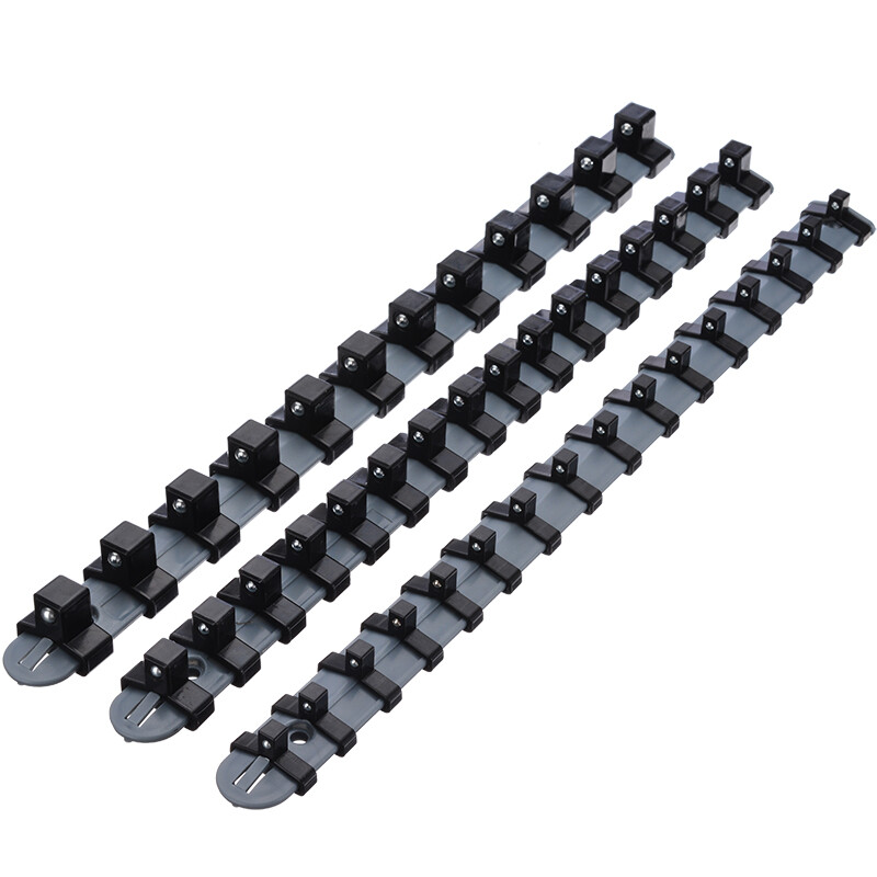1/4" 3/8" 1/2" 3* 14" Socket Tray Rail Rack Storage Holder Organizer Shelf Stand
