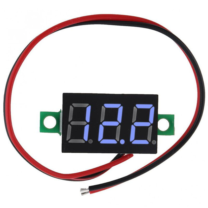 DC 4.5V-30V 0.36 inch vôn kế kỹ thuật số hiển thị hai dây vôn kế đầu cho đồng hồ điện áp xe máy
