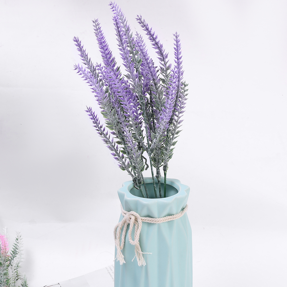5 Fork Romantic Provence Lavender 38cm Artificial FlowersPlastic Wedding Decorative for Decor Grain Christmas Fake Plant
