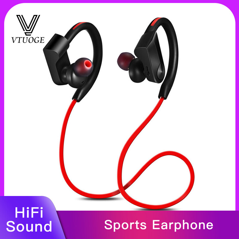 VTUOGE K98 Tai Nghe Bluetooth Bộ Tai Nghe Thể Thao Không Thấm Nước Loa Siêu Trầm Âm Thanh Nổi Earbuds Tai Nghe Có Mic Cho Xiaomi Redmi Huawei Oppo Vivo Sony Samsung Airdots Điện Thoại Di Động Hệ Điều Hành Android