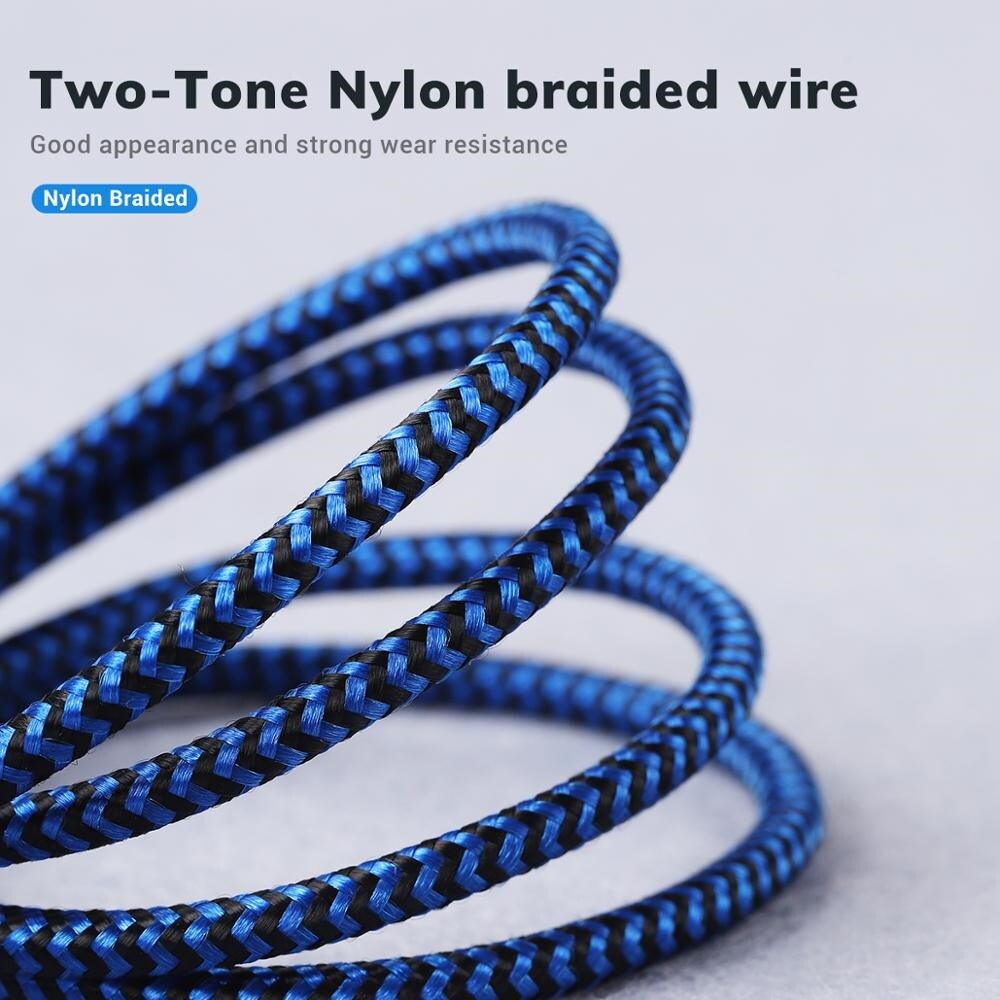 [ELEGANT] TOPK AN24 Micro USB Cable amp; Type C Cable 3A Fast Charging for Samsung Mobile Phone Data Cable Type-C for Xiaomi Redmi Note 8